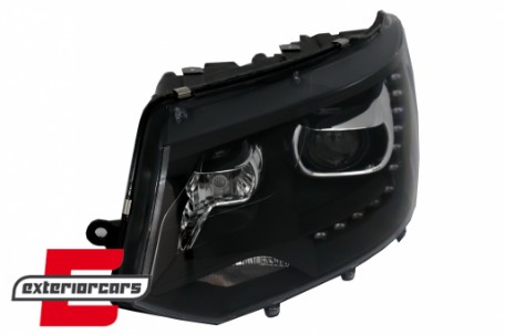 Prednja svjetla LED DayLine Xenon look (crna) / VW T5.1 (2010-2015), LPVW49