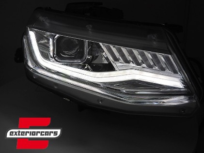Prednja svjetla LED Dinamički Sekvencijalni žmigavci (chrome) / Chevrolet Camaro MK6 (05.2015-2018), LPCT13