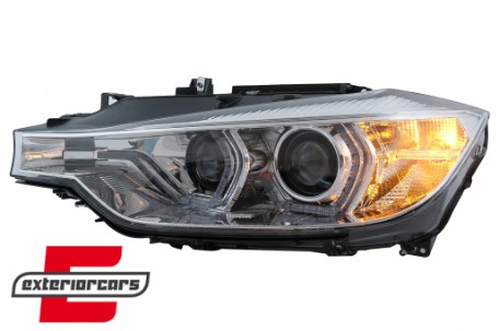 Prednja svjetla LED DRL Angel Eyes (chrome) BMW serije 3 F30 F31 LCI limuzina karavan (2015-2019), LPBMN1