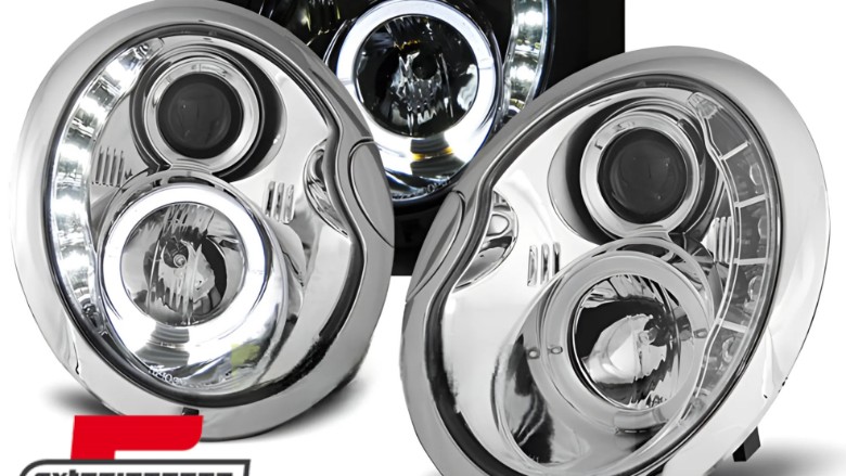 Prednja svjetla LED DRL Angel Eyes (chrome) / Mini Cooper R50 R52 R53 (2001-2008), LPMC03