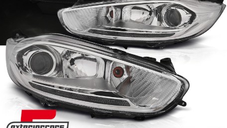 Prednja svjetla LED DRL (chrome) / Ford Fiesta (2013-2016), LPFO68