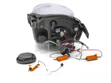 Prednja svjetla LED DRL (chrome) / MINI COOPER F54 F55 F56 (2014-2017), LPMC23