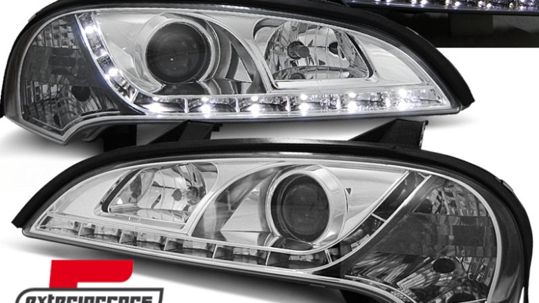 Prednja svjetla LED DRL (chrome) / Opel Tigra (1994-2000), LPOP57