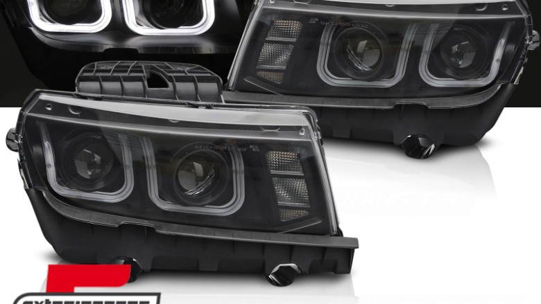 Prednja svjetla LED DRL (crna) / CHEVROLET CAMARO (2014-2015), LPCT21