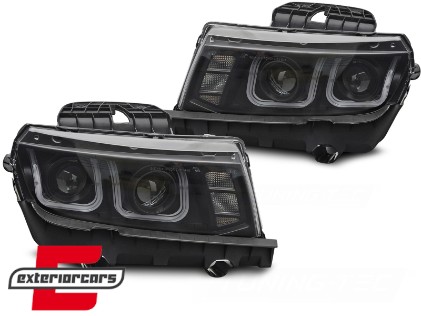 Prednja svjetla LED DRL (crna) / CHEVROLET CAMARO (2014-2015), LPCT21