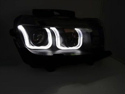 Prednja svjetla LED DRL (crna) / CHEVROLET CAMARO (2014-2015), LPCT21