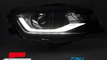 Prednja svjetla LED DRL (crna) / Chevrolet Camaro (2016-2018), LPCT16