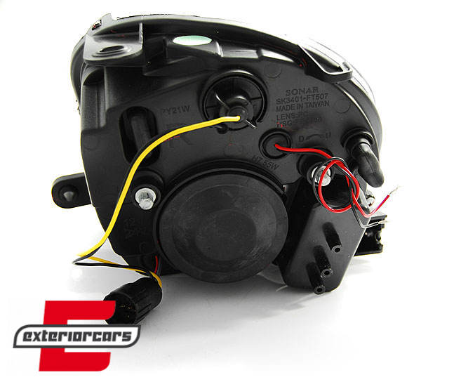 Prednja svjetla LED DRL (crna) / Fiat 500 (2007-2015), LPFI24