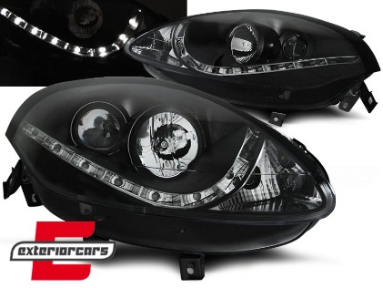Prednja svjetla LED DRL (crna) / Fiat Bravo II (2007-2015), LPFI18
