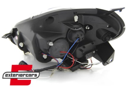 Prednja svjetla LED DRL (crna) / Fiat Punto EVO (10.2009-2012), LPFI28