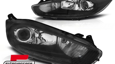 Prednja svjetla LED DRL (crna) / Ford Fiesta (2013-2016), LPFO69