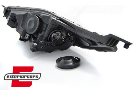 Prednja svjetla LED DRL (crna) / Ford Fiesta (2013-2016), LPFO69
