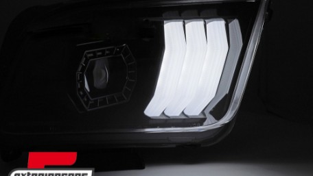 Prednja svjetla LED DRL (crna) / Ford Mustang V (2004-2009), LPFOA9