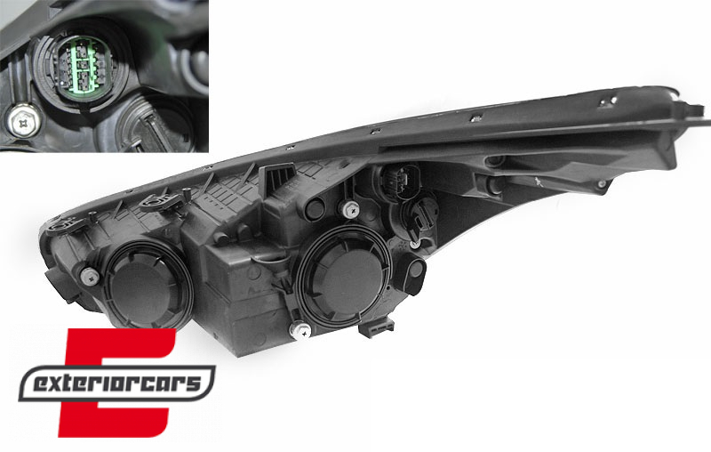 Prednja svjetla LED DRL (crna) / Kia Ceed II (2012-2018), LPKI03