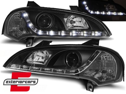 Prednja svjetla LED DRL (crna) / Opel Tigra (1994-2000), LPOP58