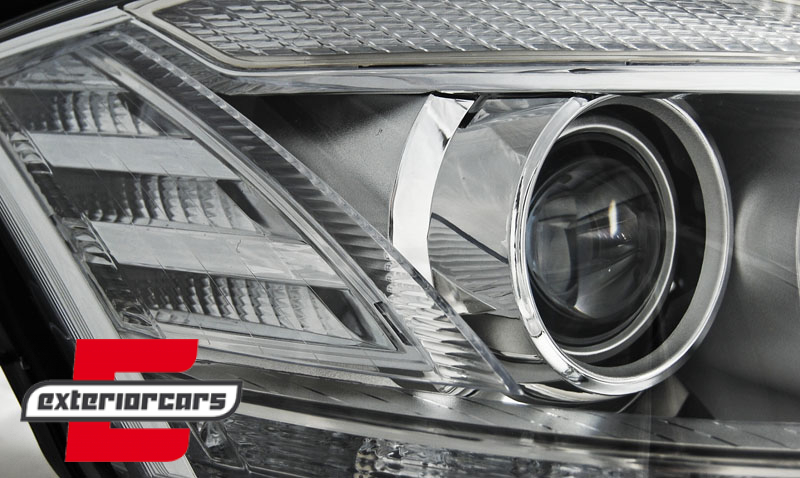 Prednja svjetla LED DRL Facelift look (chrome) / Mercedes S-klasa W221 (2005-2009), LPME83