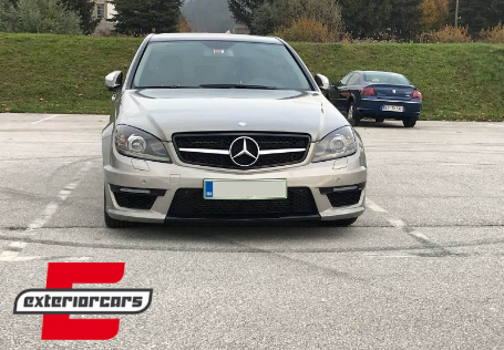 Prednja svjetla LED DRL Facelift look (crna) / Mercedes C klasa W204 S204 limuzina karavan (2007-2010), LPME89