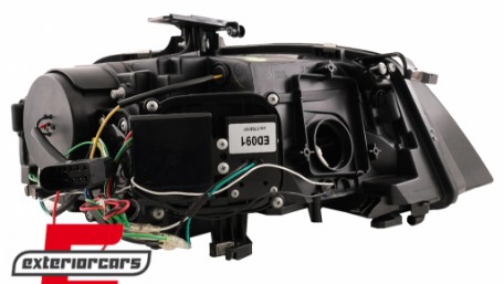 Prednja svjetla LED DRL Facelift look XENON (crna) / Audi A4 B8 (2008-2011), LPAUD2