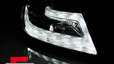 Prednja svjetla LED DRL Facelift Xenon look (chrome) / Audi A4 B8 (2008-2011), LPAUC9
