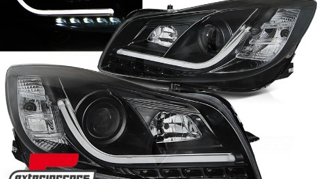 Prednja svjetla LED DRL Facelift Xenon look (crna) / Opel Insignia (2008-2012), LPOP95