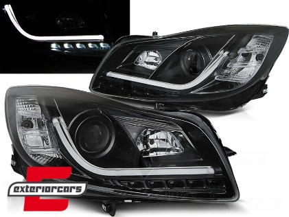 Prednja svjetla LED DRL Facelift Xenon look (crna) / Opel Insignia (2008-2012), LPOP95