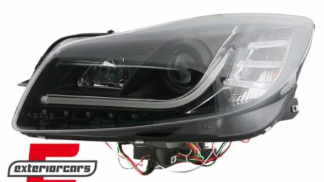 Prednja svjetla LED DRL Facelift Xenon look (crna) / Opel Insignia (2008-2012), LPOP95