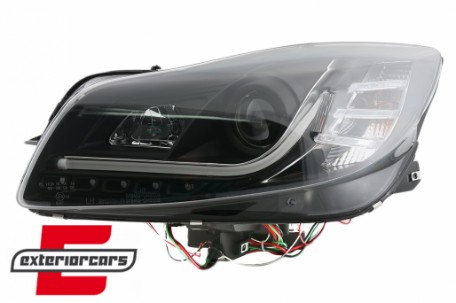 Prednja svjetla LED DRL Facelift Xenon look (crna) / Opel Insignia (2008-2012), LPOP95