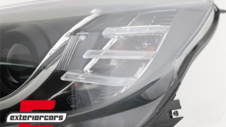 Prednja svjetla LED DRL Facelift Xenon look (crna) / Opel Insignia (2008-2012), LPOP95