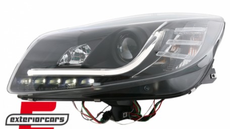 Prednja svjetla LED DRL Facelift Xenon look (crna) / Opel Insignia (2008-2012), LPOP95