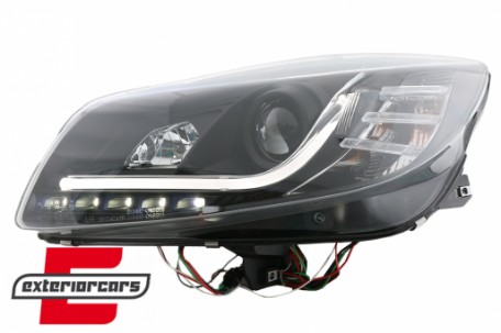 Prednja svjetla LED DRL Facelift Xenon look (crna) / Opel Insignia (2008-2012), LPOP95