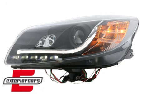 Prednja svjetla LED DRL Facelift Xenon look (crna) / Opel Insignia (2008-2012), LPOP95