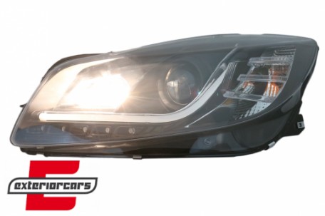 Prednja svjetla LED DRL Facelift Xenon look (crna) / Opel Insignia (2008-2012), LPOP95