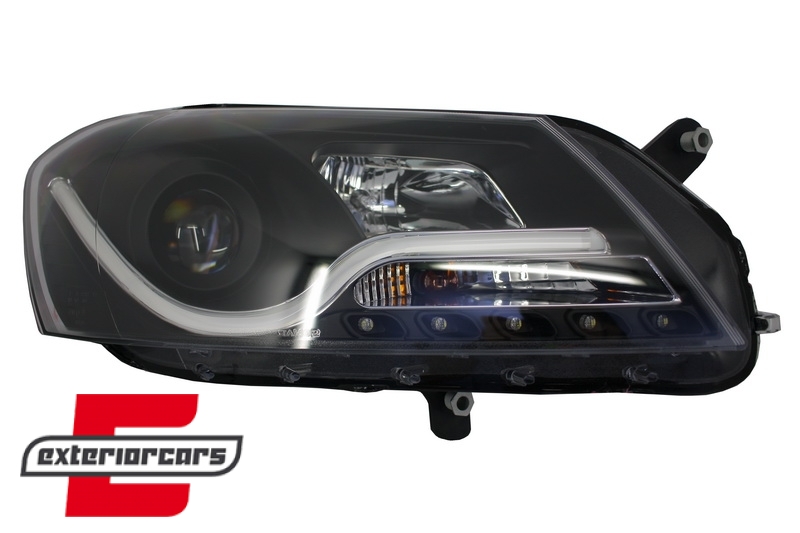 Prednja svjetla LED DRL LightBar (crna) / VW Volkswagen Passat B7 (2010-2014), LPVWI3