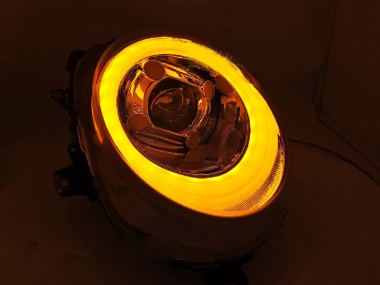 Prednja svjetla LED DRL (mat crna) / MINI COOPER F54 F55 F56 (2014-2017), LPMC24