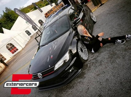 Prednja svjetla LED DRL SEQ žmigavci Bi-Xenon look (crna) / VW Jetta Mk6 VI (2011-2018), LPVWX0