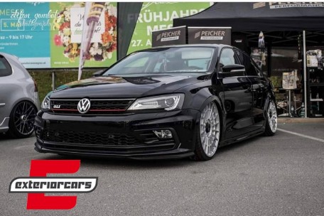 Prednja svjetla LED DRL SEQ žmigavci Bi-Xenon look (crna) / VW Jetta Mk6 VI (2011-2018), LPVWX0