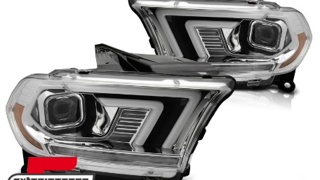 Prednja svjetla LED DRL SEQ žmigavci (chrome) / Dodge Durango (2010-2013), LPDO48