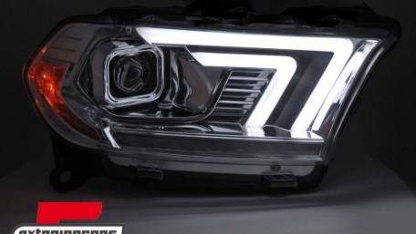 Prednja svjetla LED DRL SEQ žmigavci (chrome) / Dodge Durango (2010-2013), LPDO48