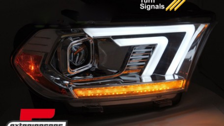 Prednja svjetla LED DRL SEQ žmigavci (chrome) / Dodge Durango (2010-2013), LPDO48