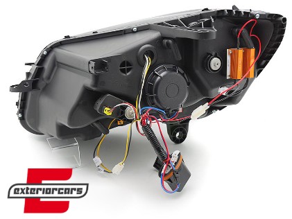 Prednja svjetla LED DRL SEQ žmigavci (chrome) / Mercedes C-klasa W205 S205 A205 C205 (2014-2018), LPMEE6