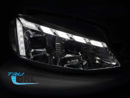 Prednja svjetla LED DRL SEQ žmigavci (chrome) / VW Golf 7.5 Facelift (2017-2019), LPVWW0