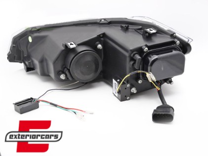 Prednja svjetla LED DRL SEQ žmigavci (chrome) / VW Polo 2G (2017-2021), LPVWY1