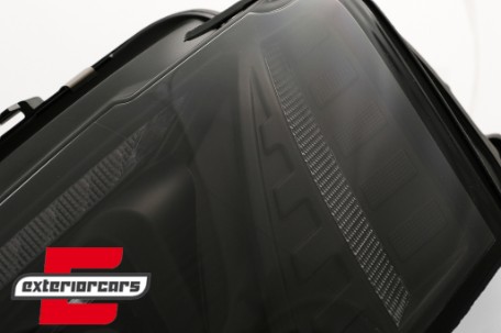 Prednja svjetla LED DRL SEQ žmigavci (crna) / Audi A4 B8.5 Facelift (2012-2015), LPAUG0