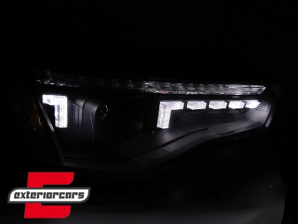 Prednja svjetla LED DRL SEQ žmigavci (crna) / Audi A5 8T Facelift (2012-2016), LPAUG8