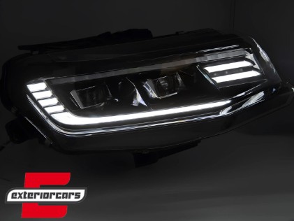 Prednja svjetla LED DRL SEQ žmigavci (crna) / Chevrolet Camaro (2016-2018), LPCT17