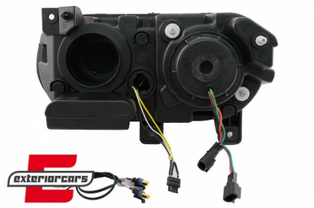 Prednja svjetla LED DRL SEQ žmigavci (crna) / Dodge Challenger (2008-2014), LPDO29