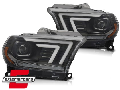 Prednja svjetla LED DRL SEQ žmigavci (crna) / Dodge Durango (2010-2013), LPDO49