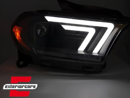 Prednja svjetla LED DRL SEQ žmigavci (crna) / Dodge Durango (2010-2013), LPDO49