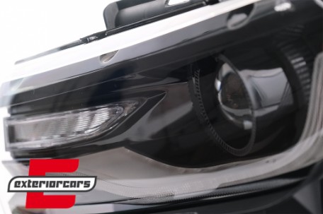 Prednja svjetla LED DRL SEQ žmigavci Facelift 2016 look (crna) / Chevrolet Camaro Mk5 Facelift (2013-2015), LPCT15