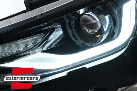 Prednja svjetla LED DRL SEQ žmigavci Facelift 2016 look (crna) / Chevrolet Camaro Mk5 Facelift (2013-2015), LPCT15